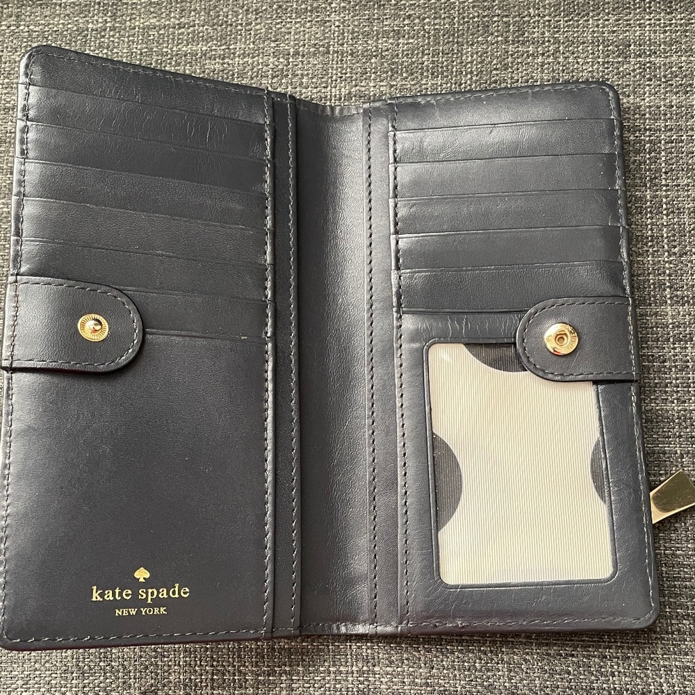 Kate Spade Gold Bi Fold Wallet - Picture 3 of 6